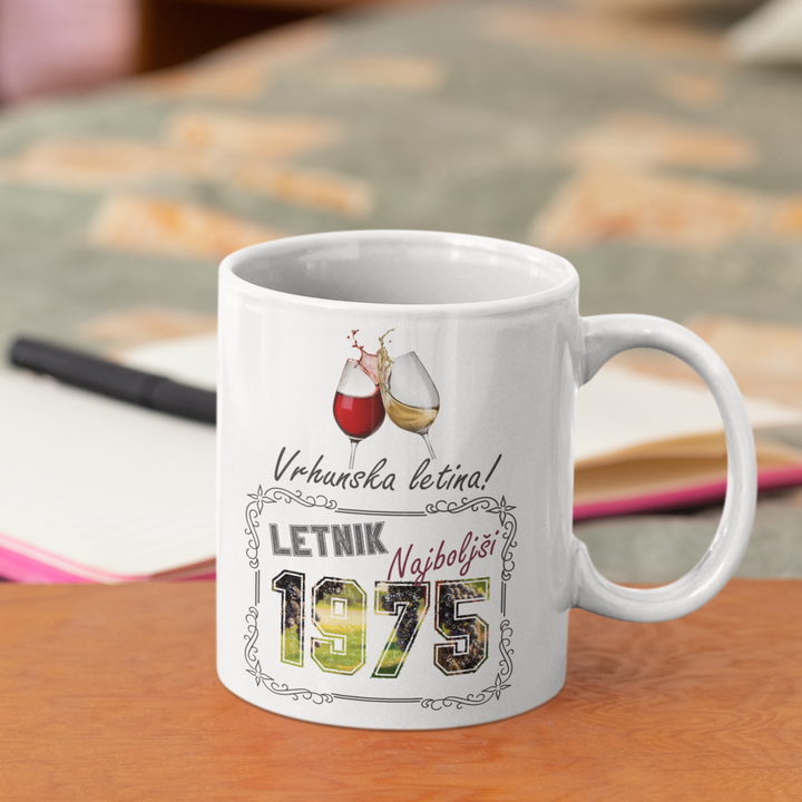 Najboljši letnik - 1975 (letnik po želji) - skodelica