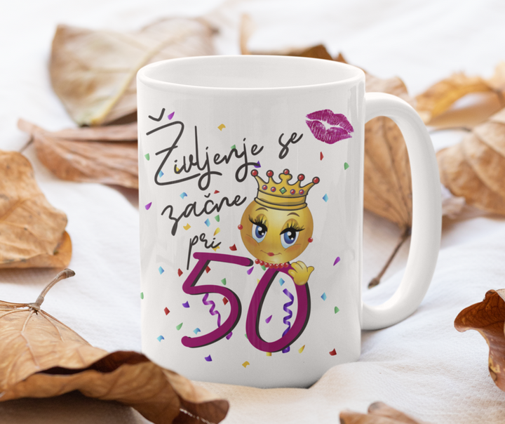 Življenje se začne pri 40, 50 - skodelica