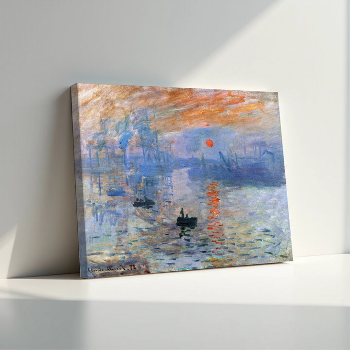 Claude Monet - Impresija, vhajajoče sonce (tisk na platno)