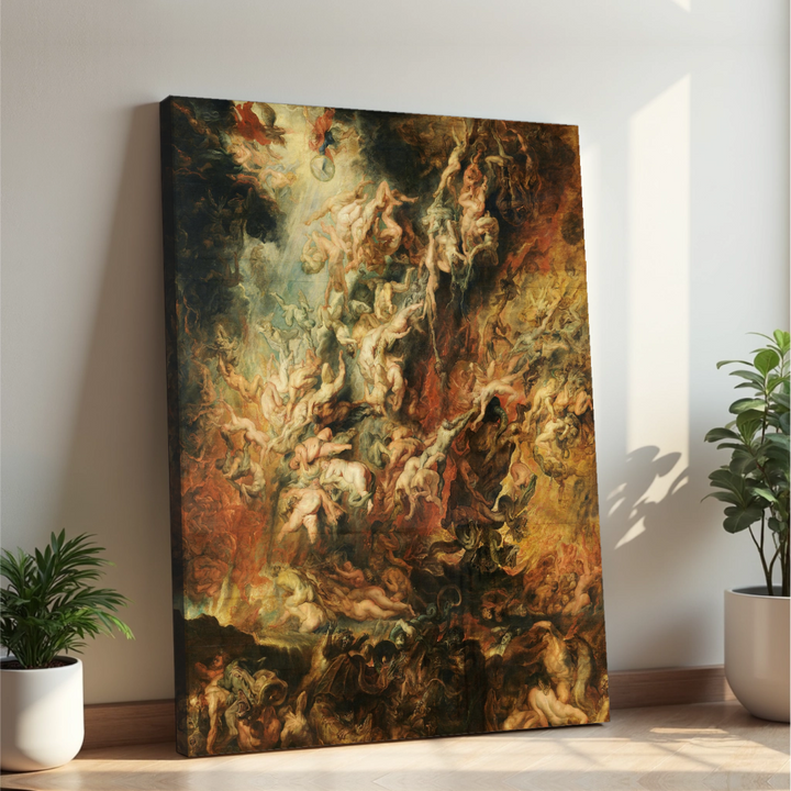 Peter Paul Rubens - Padec pogubljenih (tisk na platno)