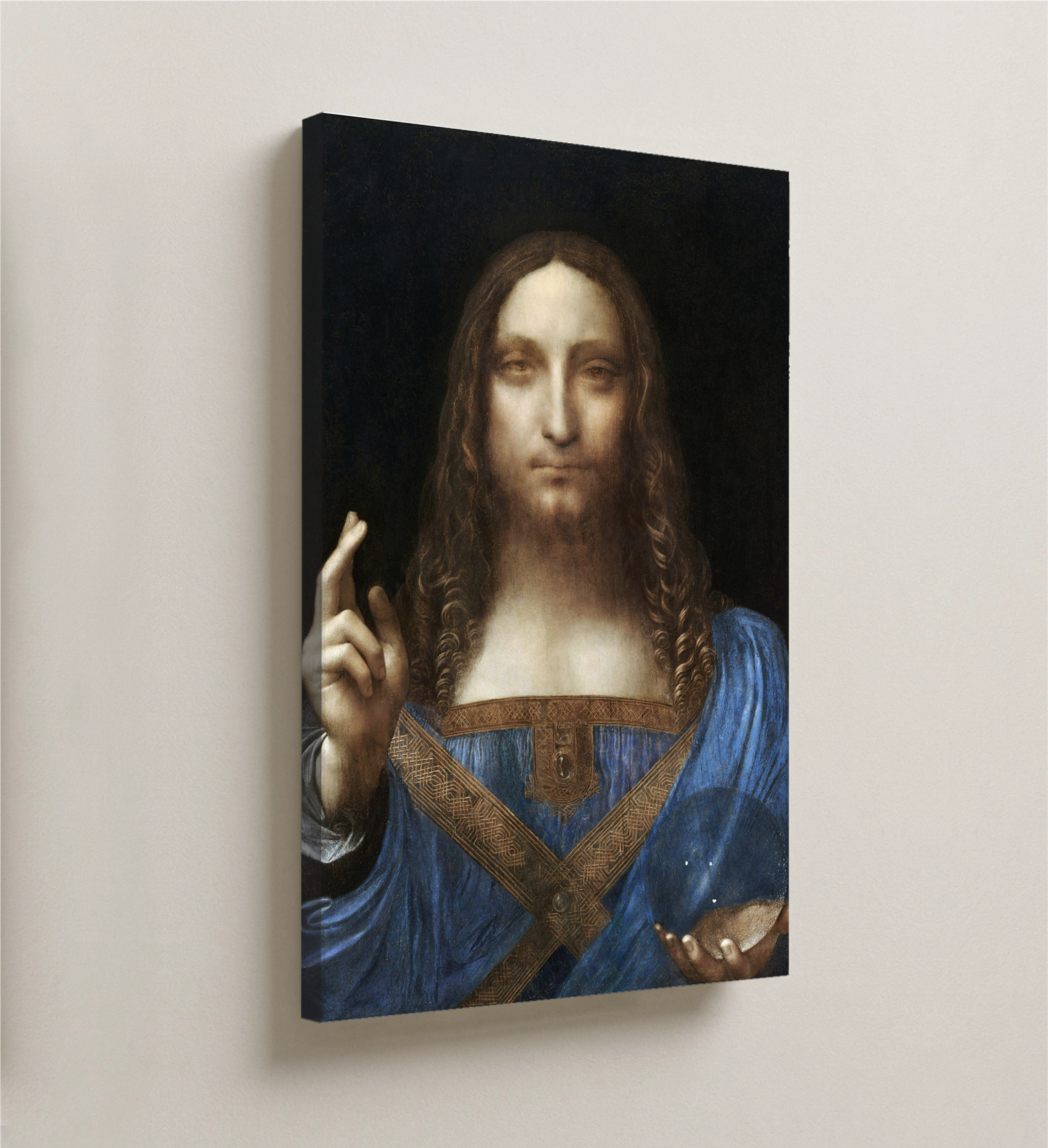 Leonardo Da Vinci - Salvator Mundi - Jezus (tisk na platno)