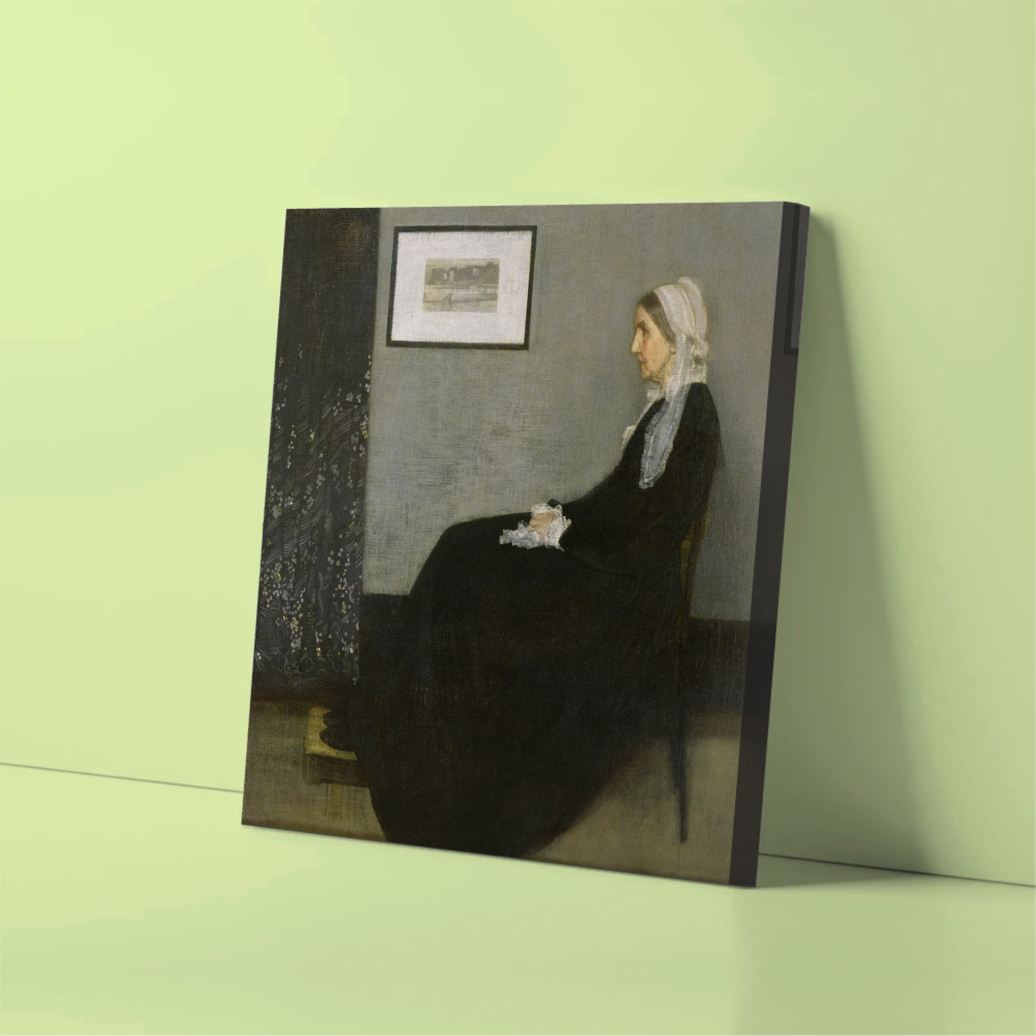 James McNeill Whistler - Whistlerjeva mati (tisk na platno)