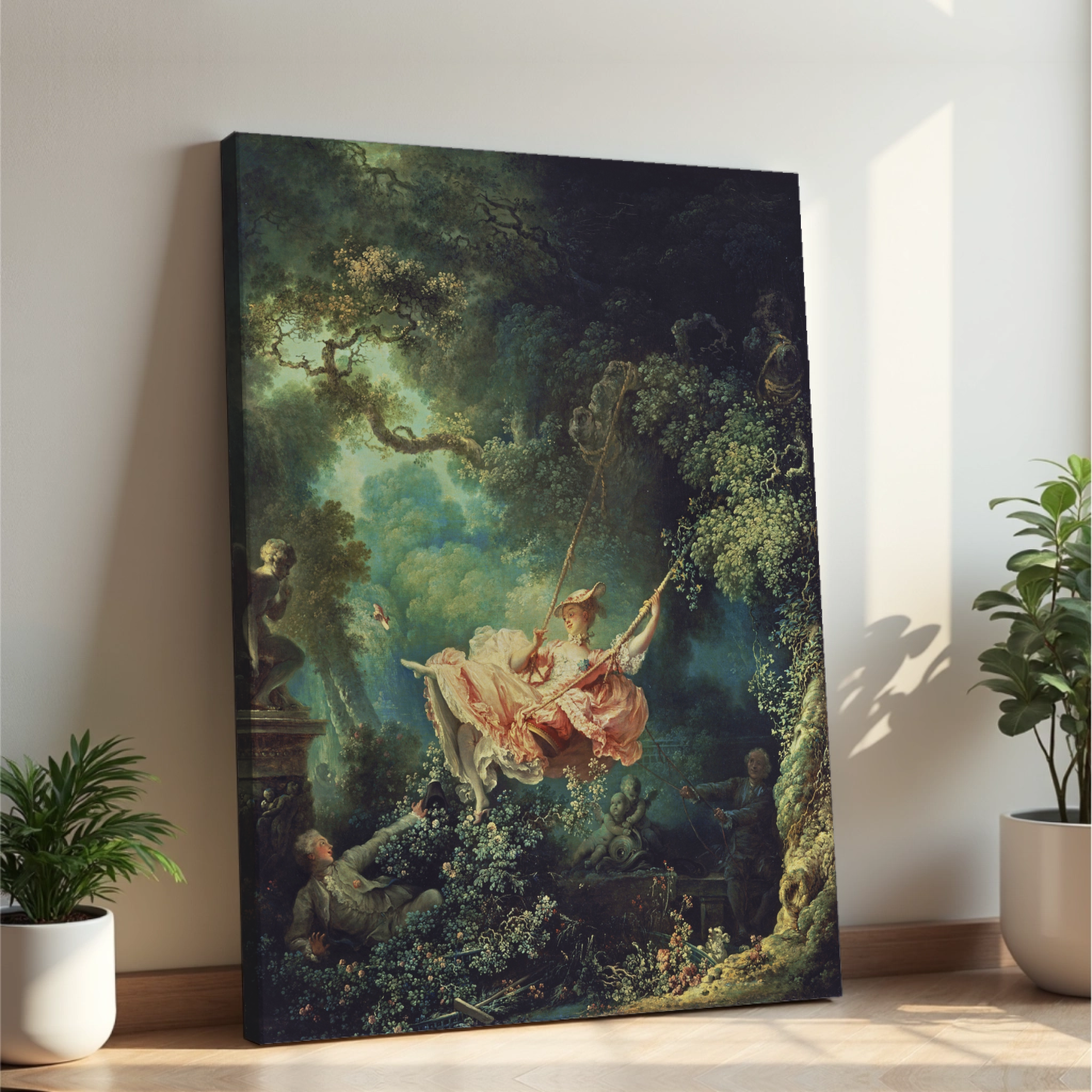 Jean-Honoré Fragonard - Gugalnica (tisk na platno)