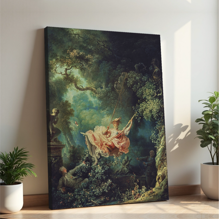Jean-Honoré Fragonard - Gugalnica (tisk na platno)