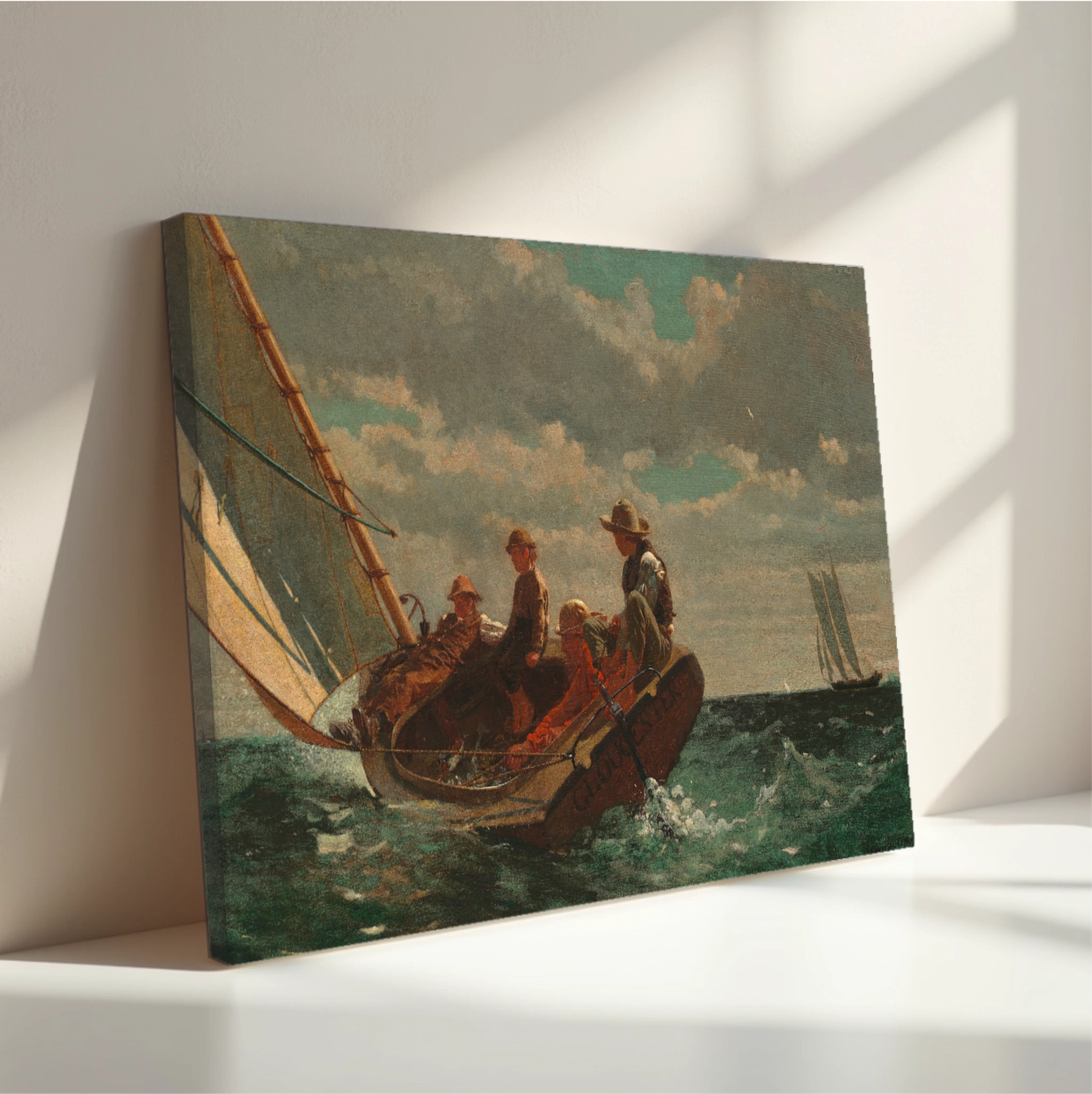 Winslow Homer - Breezing Up (A Fair Wind) - tisk na platno