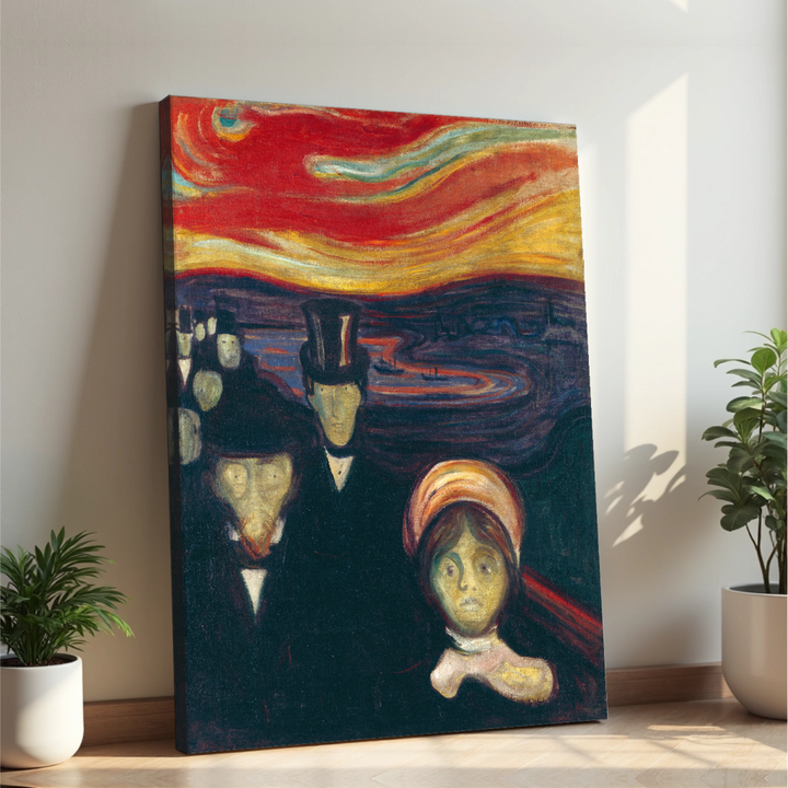 Edvard Munch - Tesnoba (tisk na platno)