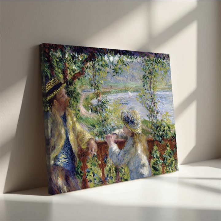 Pierre Auguste Renoir - Ob vodi (tisk na platno)