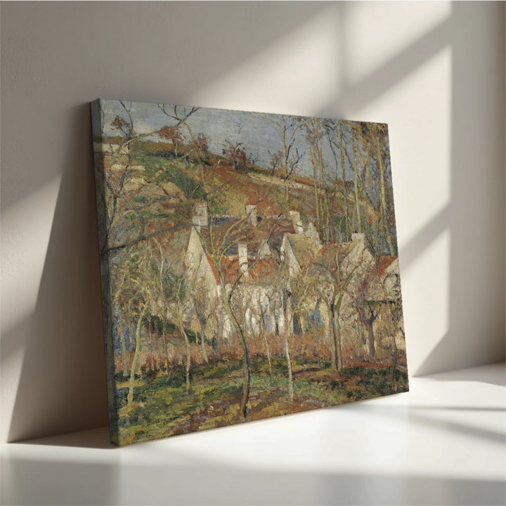 Camille Pissarro - Rdeče strehe (tisk na platno)