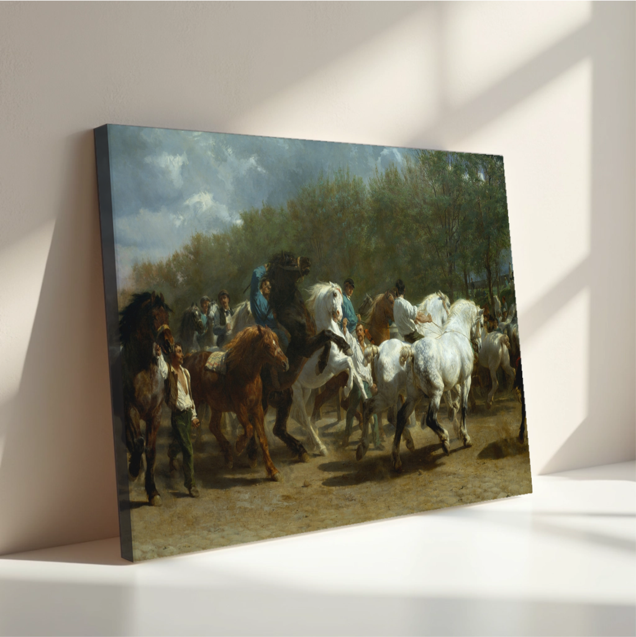 Rosa Bonheur - Konjski sejem (tisk na platno)