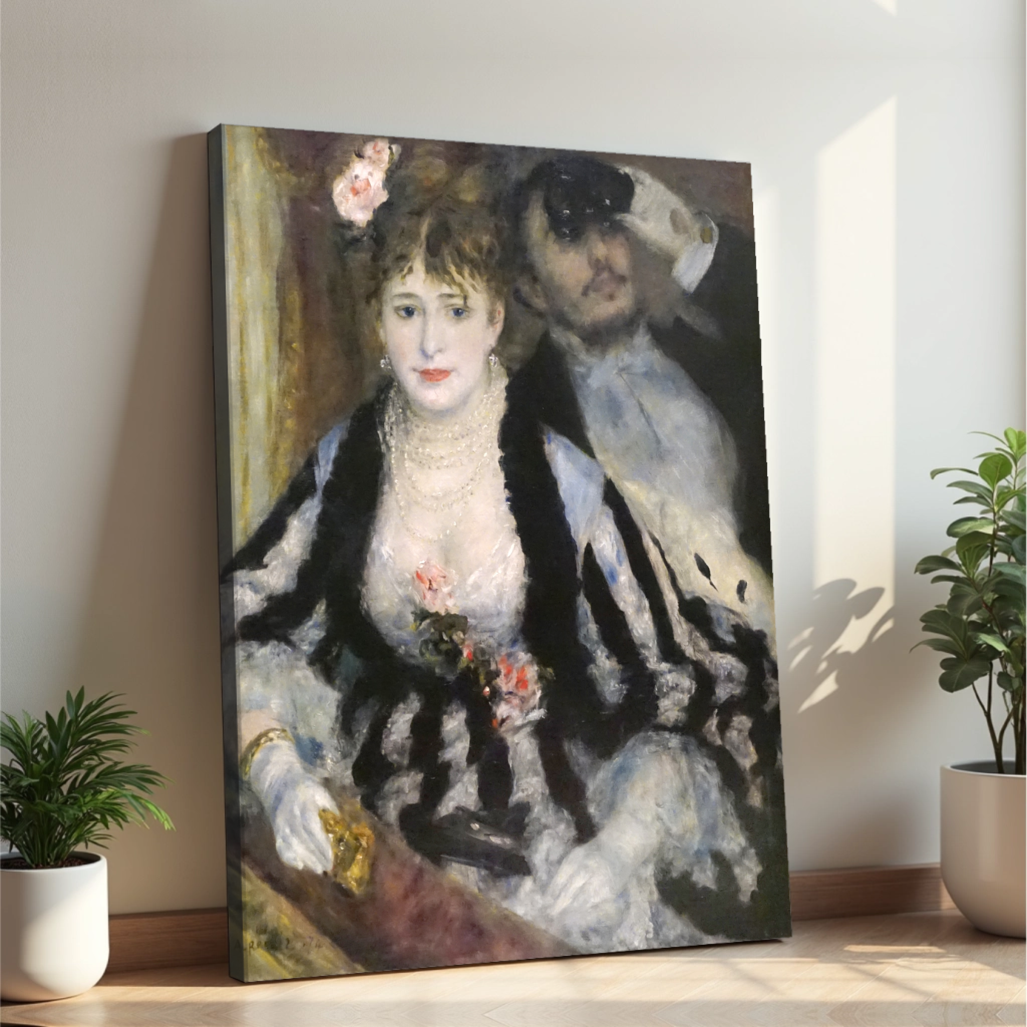 Pierre Auguste Renoir - Loža (tisk na platno)