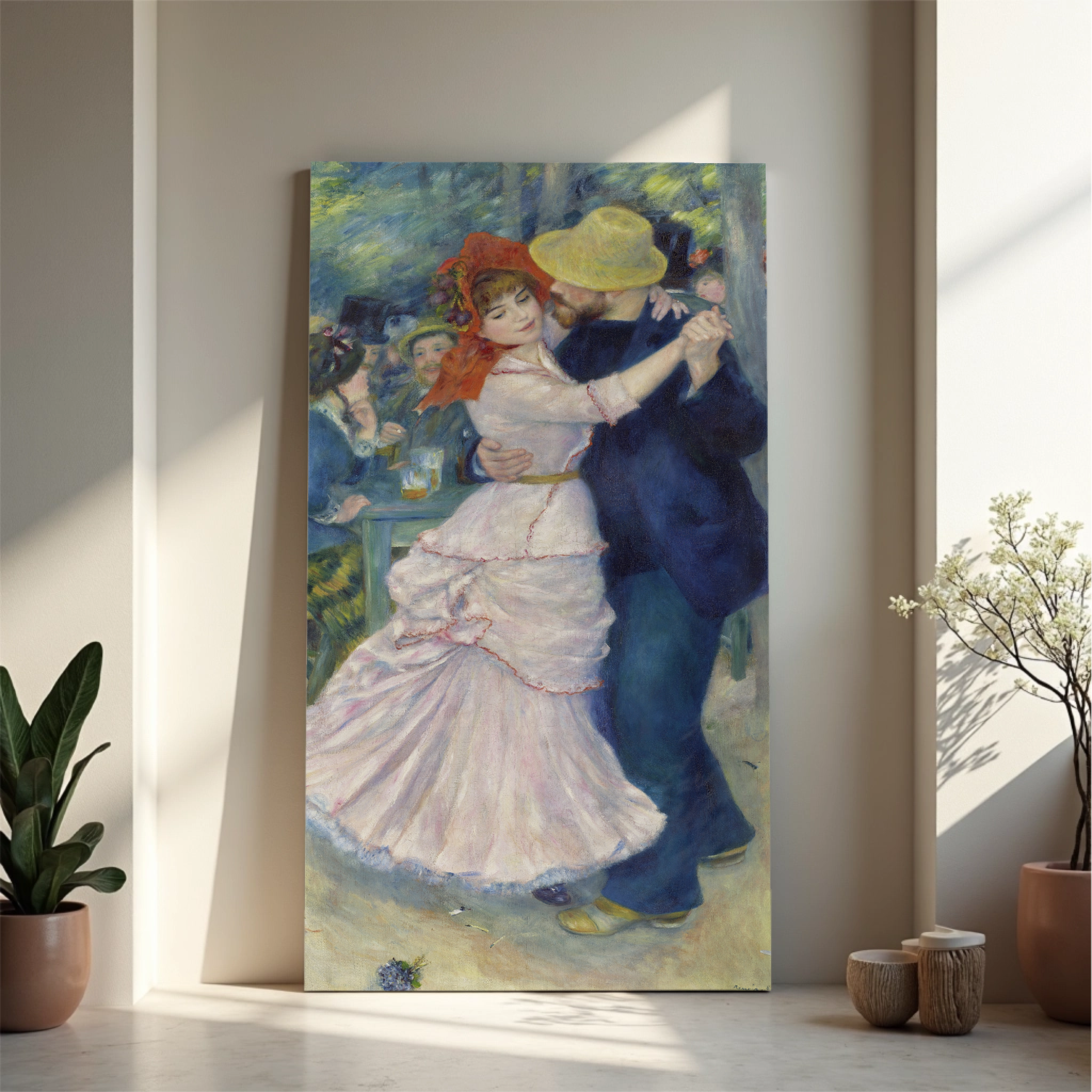 Pierre Auguste Renoir - Ples v Bougivalu (tisk na platno)