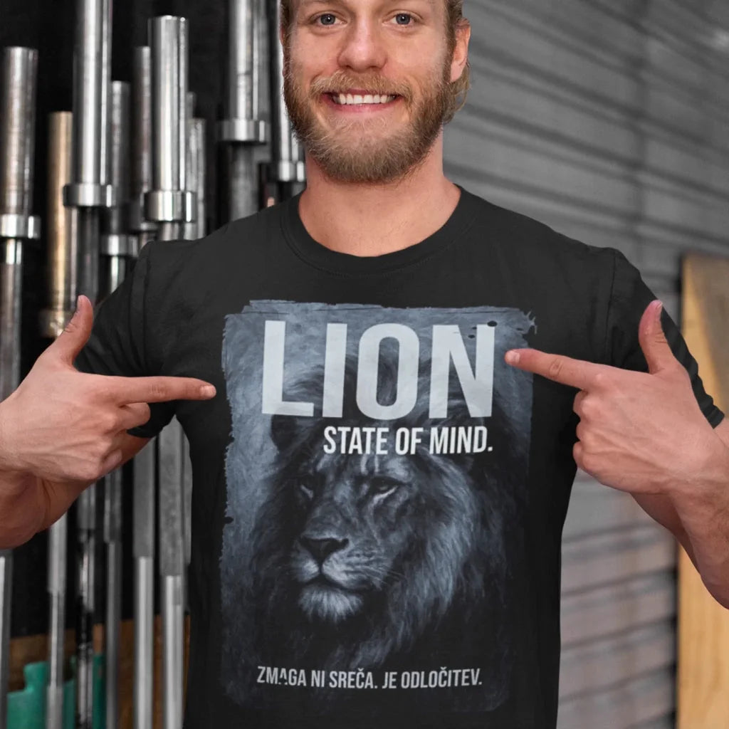 Lion State of Mind – Motivacijska majica z levom