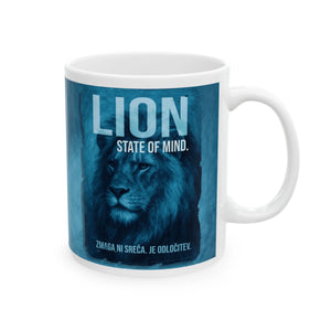 LION state of mind - skodelica bela
