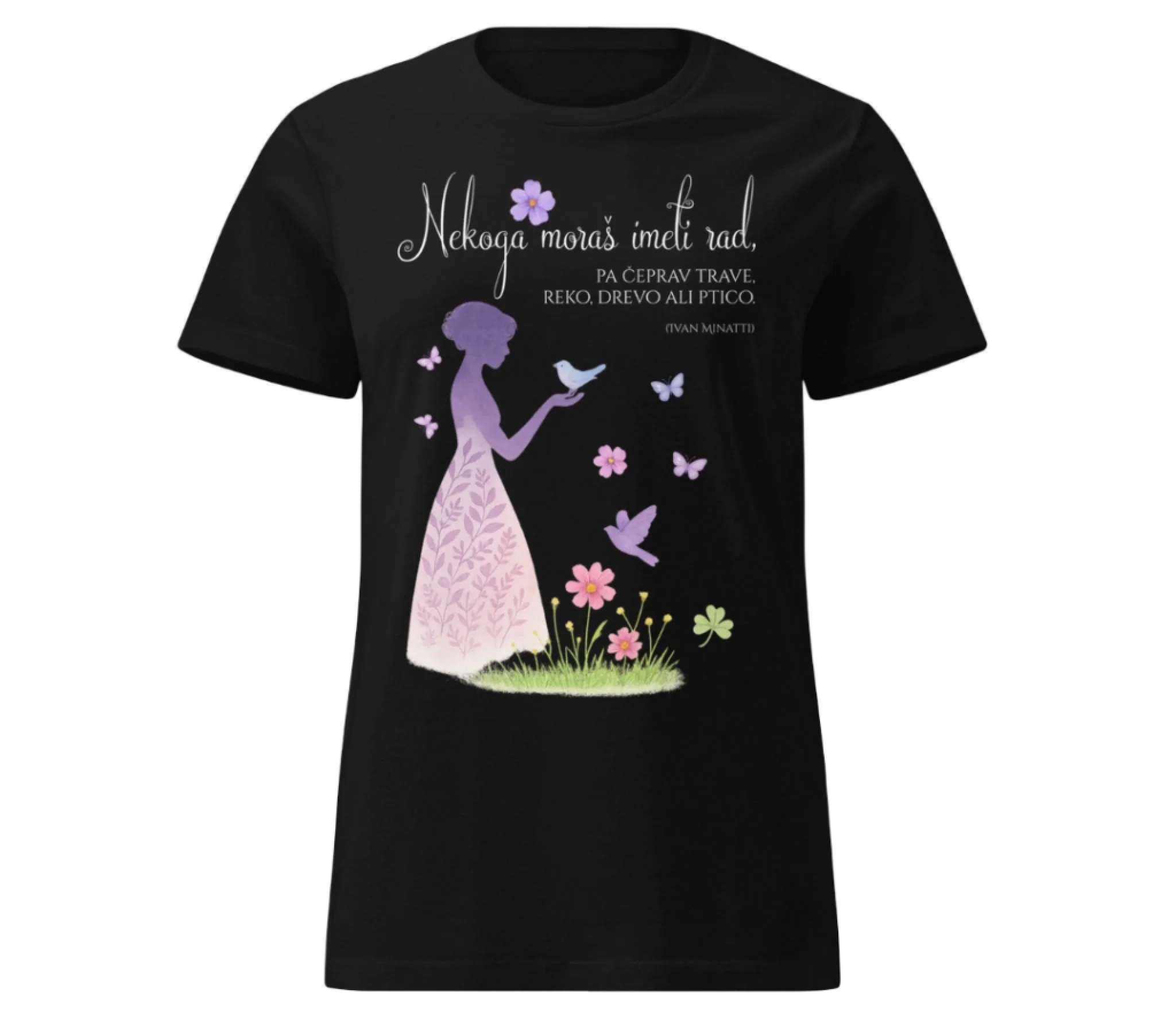 Nekoga moraš imeti rad - majica - mockup crna(2)