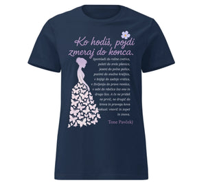 ko hodiš pojdi do konca - tone pavček - navy majica