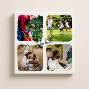 Kolaž 4 slik na platnu – ustvarite svoj spomin belo platno