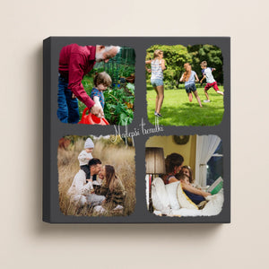 sivo ozadje - kvadratno platno