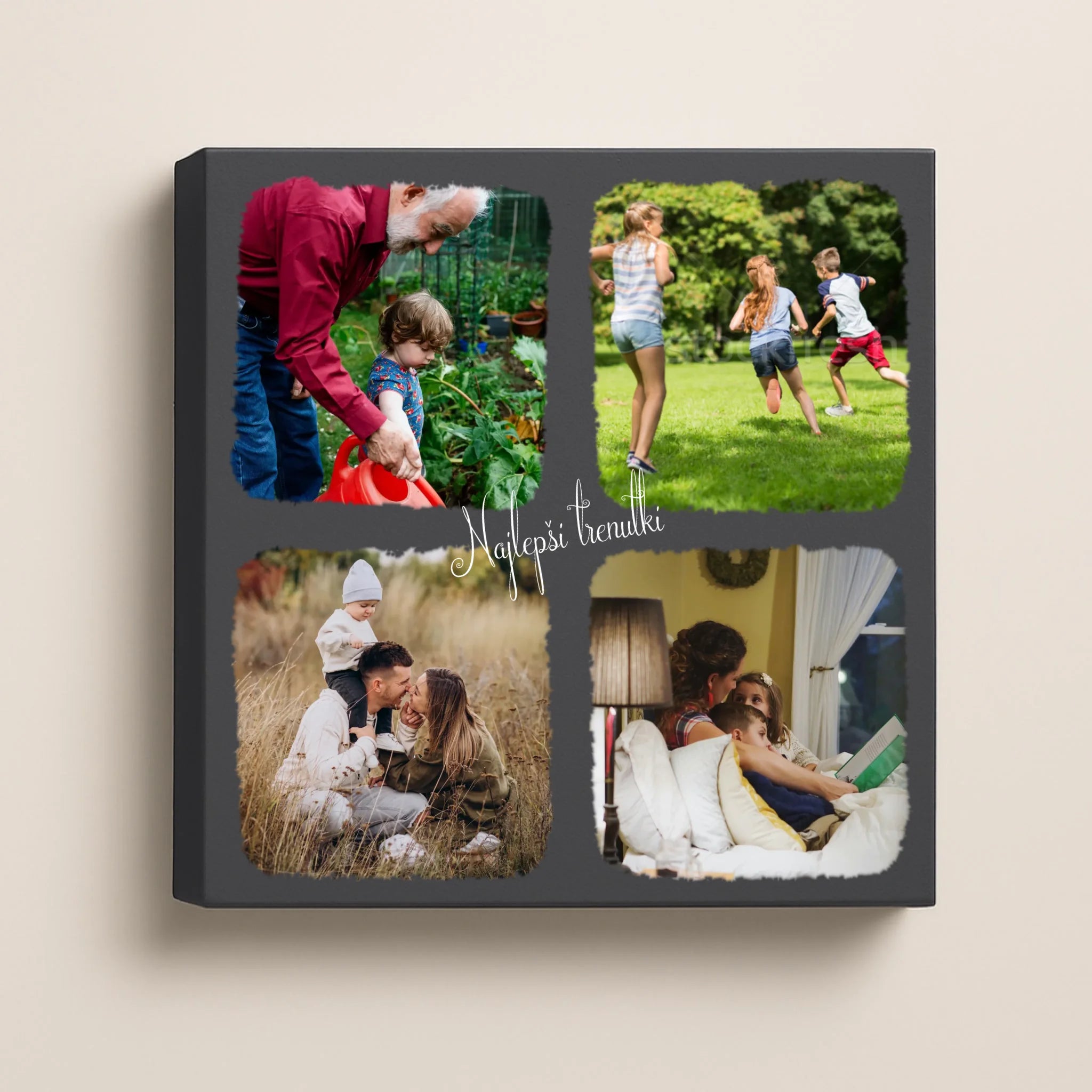 sivo ozadje - kvadratno platno