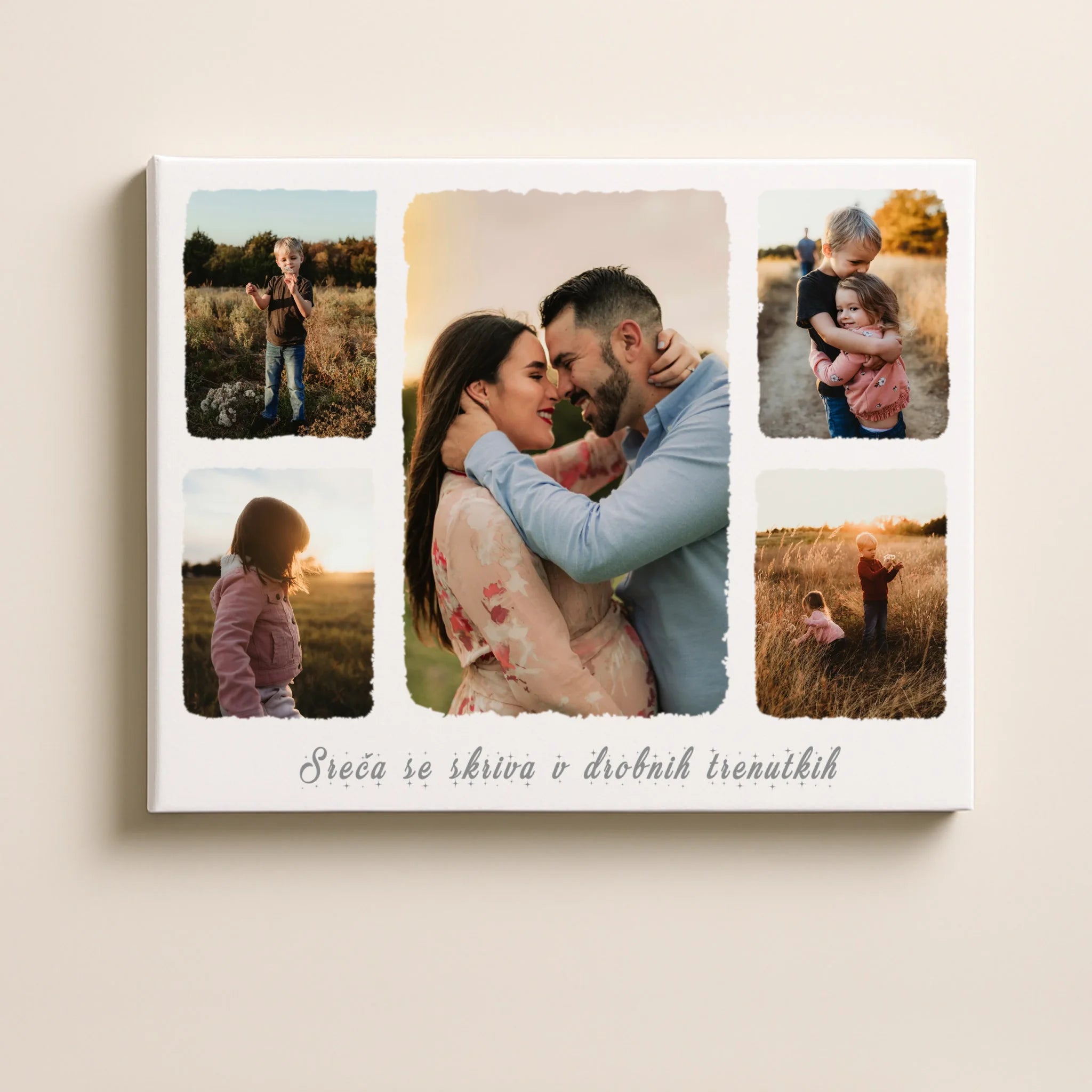 mockup KOLAŽ ležeča 3-4- 5 slik -bela