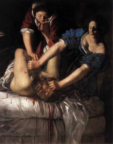 Artemisia Gentileschi - Judita obglavlja Holoferna (tisk na platno)