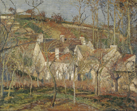 Camille Pissarro - Rdeče strehe (tisk na platno)