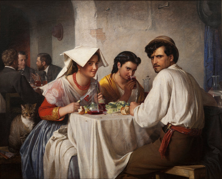Carl Bloch - V rimski gostilni (tisk na platno)