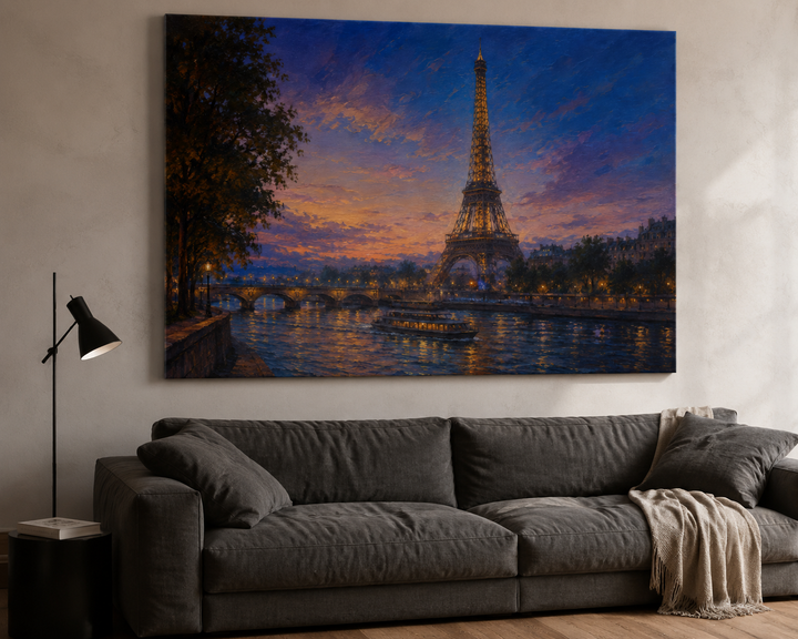 Večerni Pariz – slika na platnu