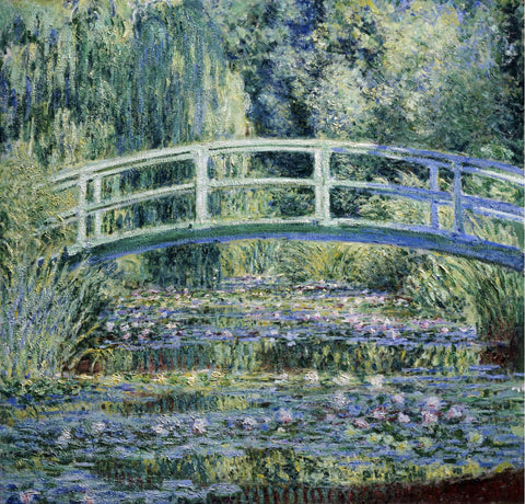 Claude Monet - Vodne lilije in japonski most (tisk na platno)