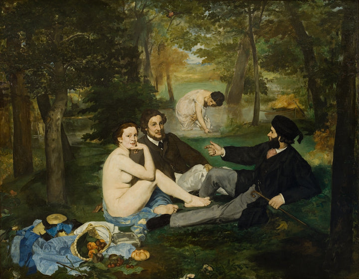 Edouard Manet - Kosilo na travi (tisk na platno)