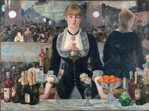 Edouard Manet - Bar v Folies-Bergèreju (tisk na platno)