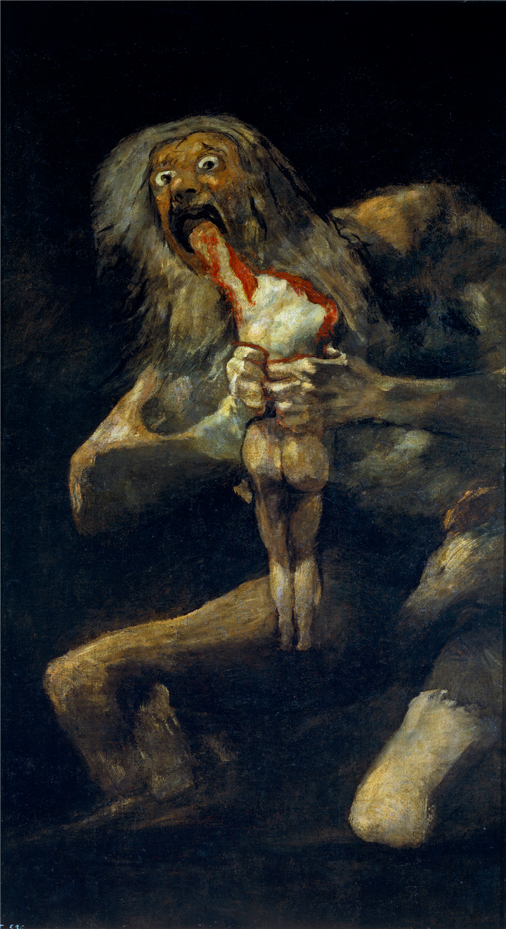 Francisco de Goya - Saturn žre svojega otroka (tisk na platno)