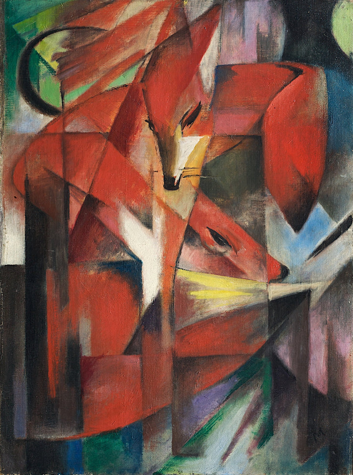 Franz Marc - Lisice (tisk na platno)
