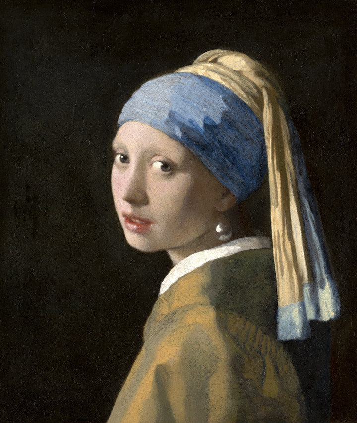 Johannes Vermeer - Dekle z bisernim uhanom (tisk na platno)