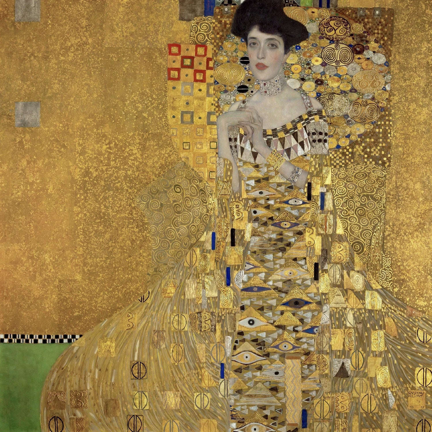 Gustav Klimt -  Portret Adele Bloch-Bauer (tisk na platno)