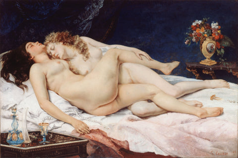 Gustave Courbet - The Sleepers (tisk na platno)