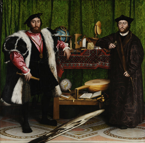 Hans Holbein - The Ambassadors (tisk na platno)