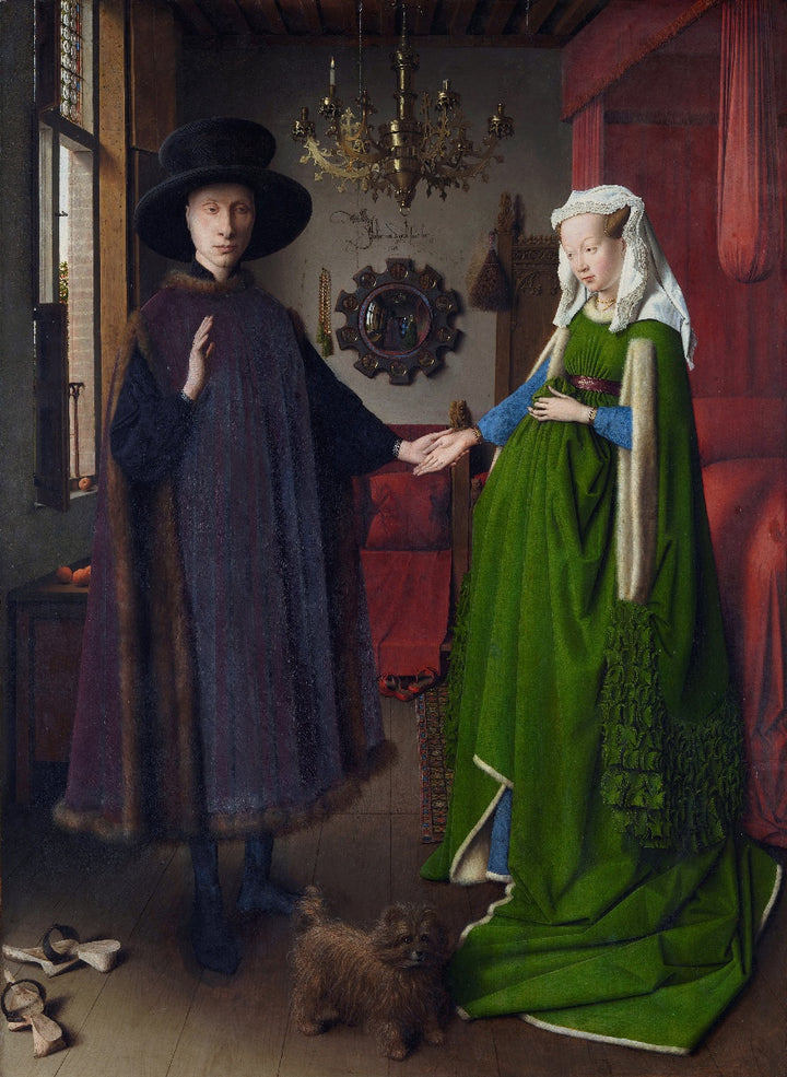 Jan van Eyck - Portret zakoncev Arnolfini (tisk na platno)