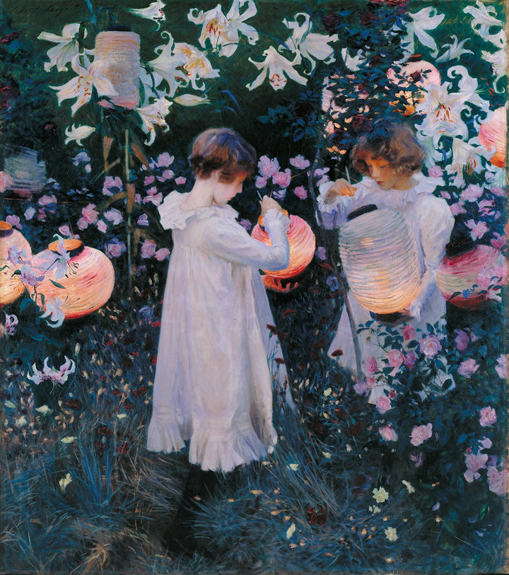 John Singer Sargent - Carnation, Lily, Lily, Rose (tisk na platno)