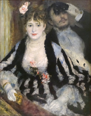 Pierre Auguste Renoir - Loža (tisk na platno)