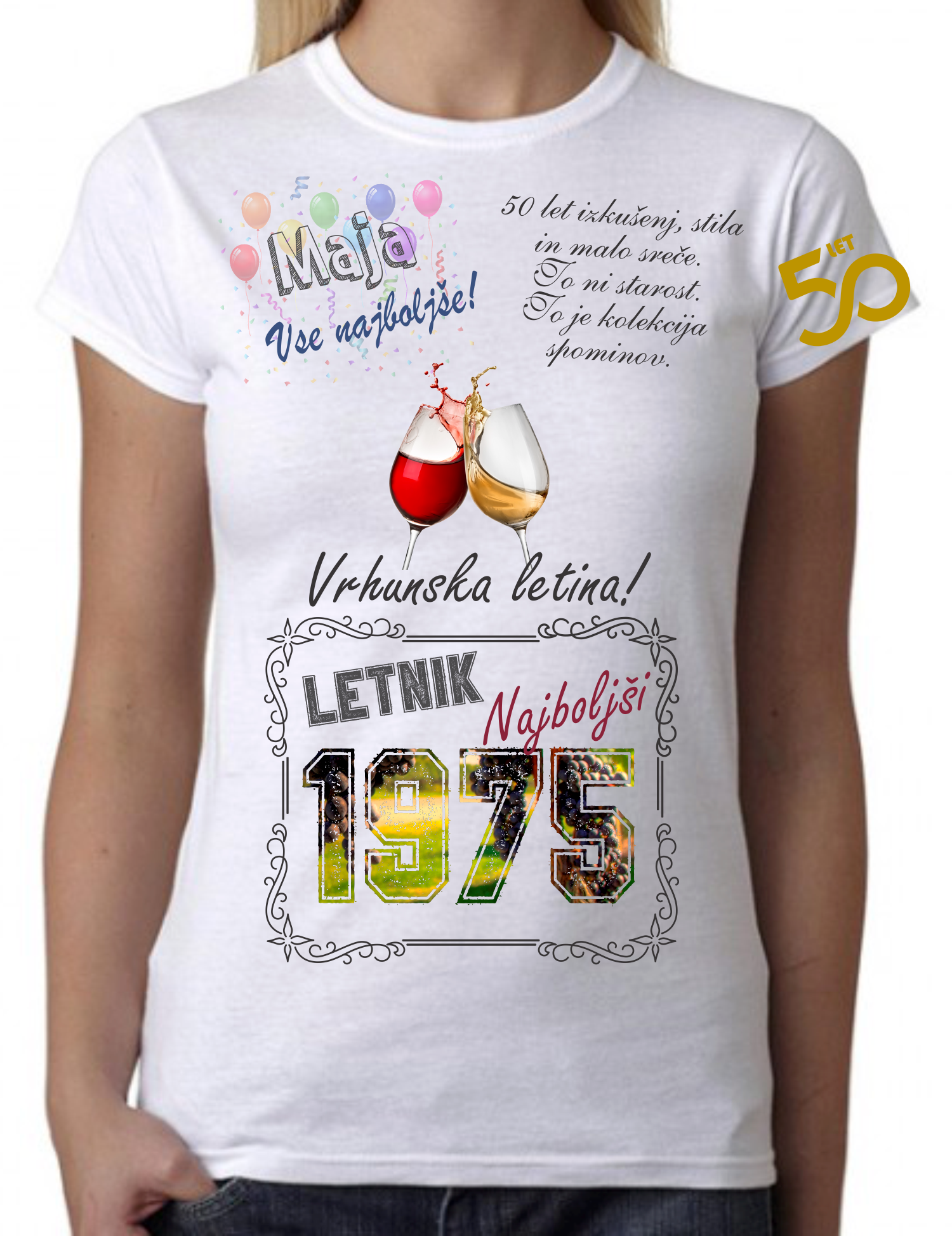50 let majica - Vse najboljše, najboljši letnik