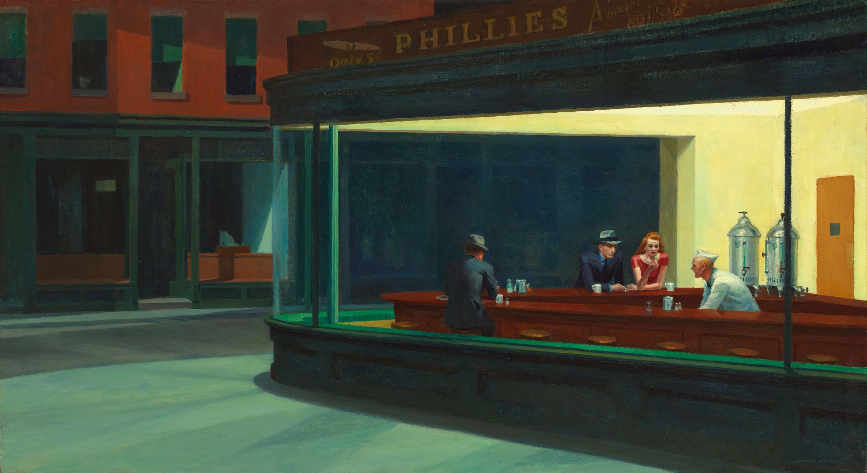 Edward Hopper - Nighthawks (tisk na platno)