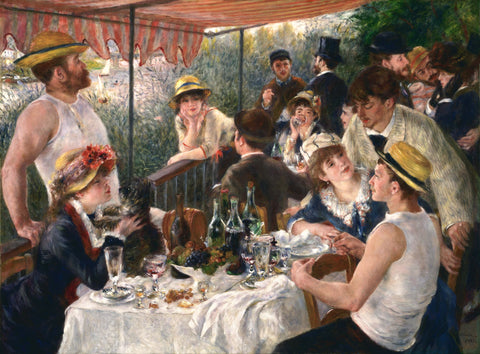 Pierre Auguste Renoir - Luncheon of the boating party (tisk na platno)