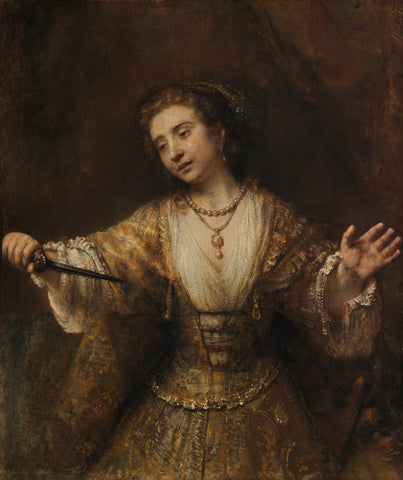 Rembrandt - Lucretia 1664 (tisk na platno)