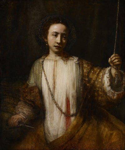 Rembrandt - Lucretia 1666 (tisk na platno)