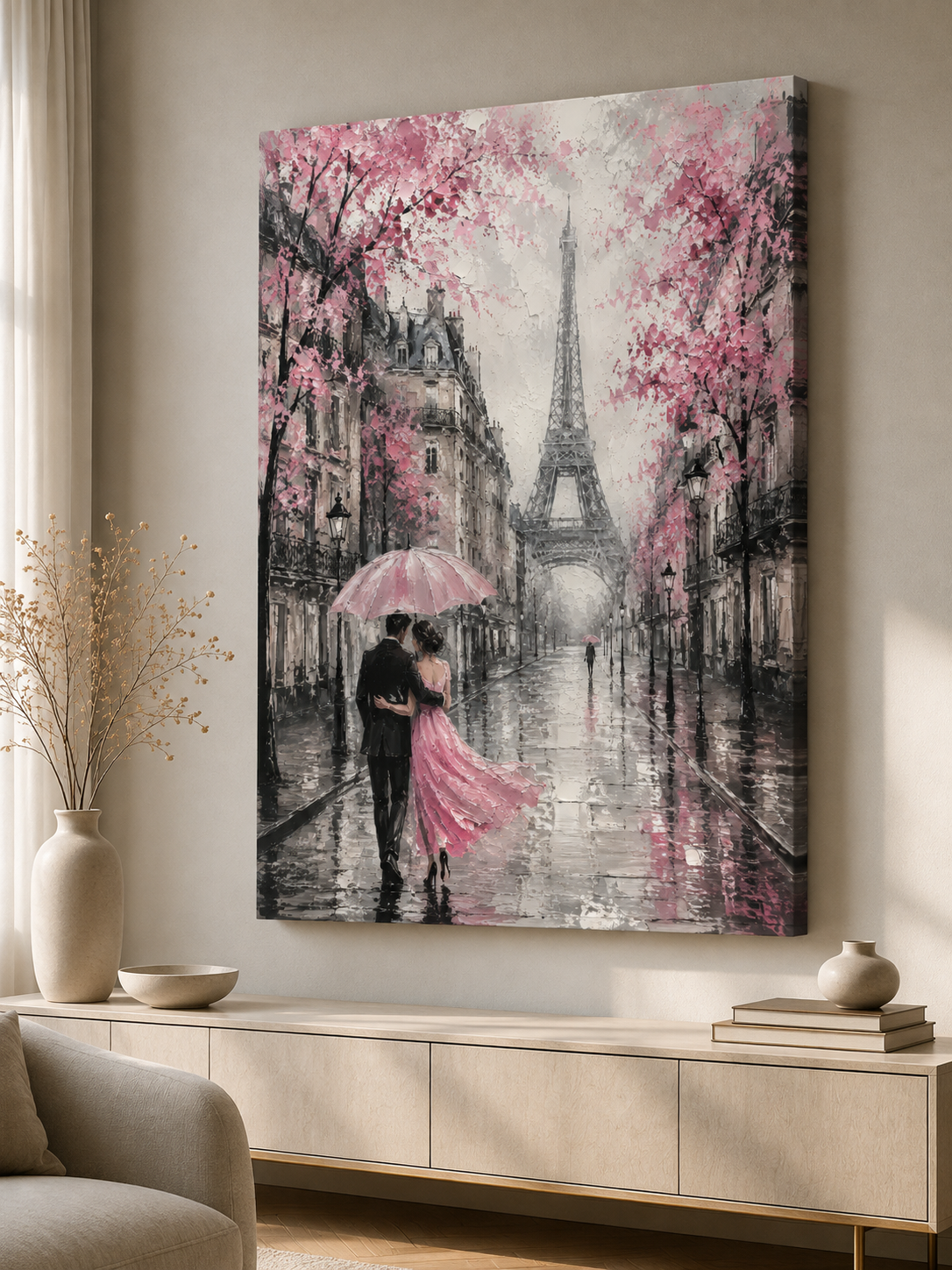 Romantični pariz – slika na platnu