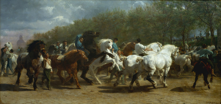 Rosa Bonheur - Konjski sejem (tisk na platno)
