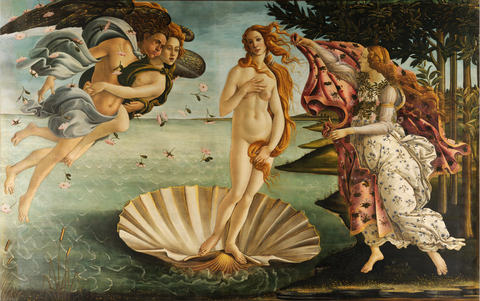 Sandro Botticelli - Rojstvo Venere (tisk na platno)