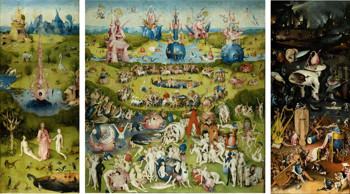 Hieronymus Bosch - The Garden of Earthly Delights (tisk na platno)