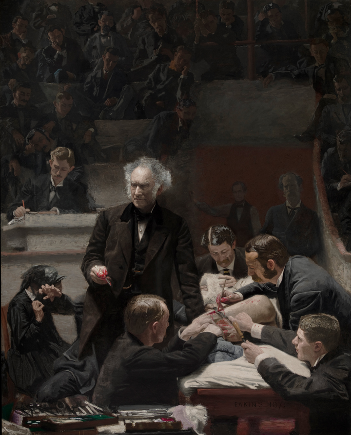 Thomas Eakins - The Gross Clinic (tisk na platno)