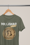 Zelena majica Bitcoin Milijonar wannabe